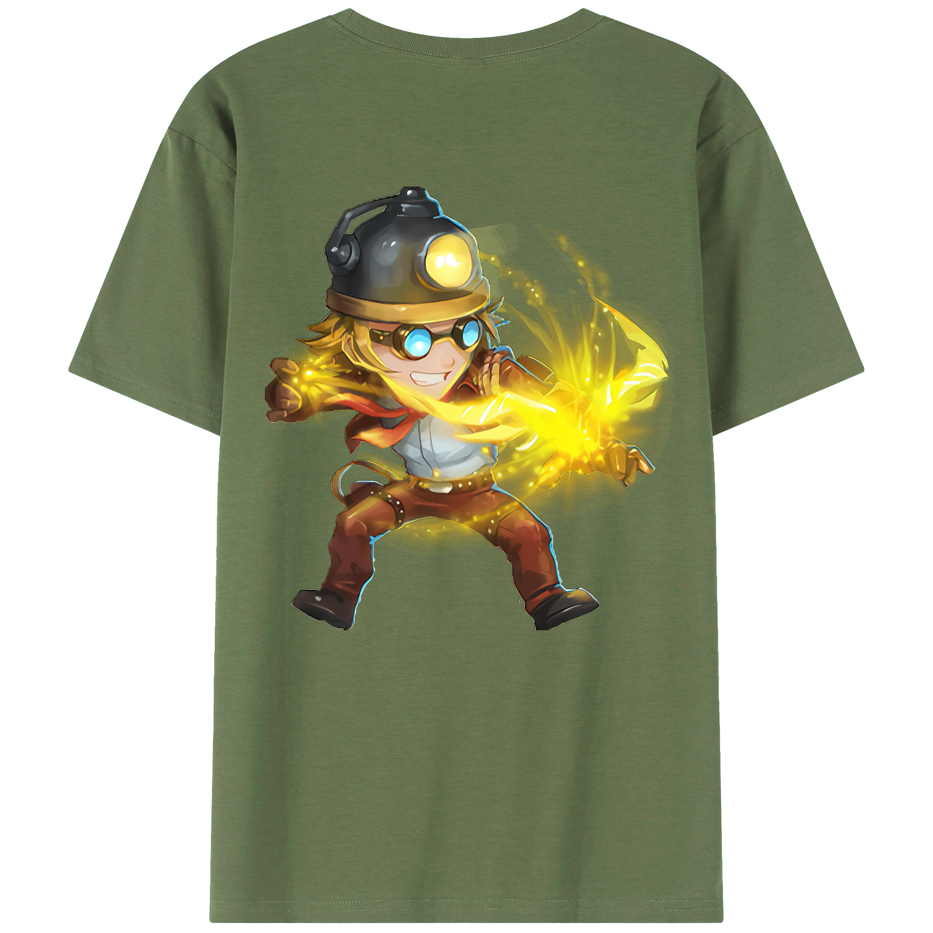 （画像用） リーグ・オブ・レジェンド League of Legends LOL 綿100％ メンズ半袖Tシャツ（バックプリント） 通気性